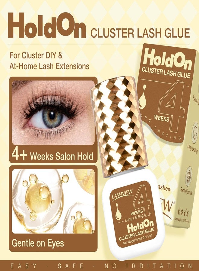 لاش فيو غراء لاشفيو المطور للرموش الحساسة، غراء قوي للرموش يدوم لأكثر من 4 أسابيع، مقاوم للماء ولا يسبب تهيجًا، مضاد للحساسية وخالٍ من الفورمالديهايد، مناسب للعيون المفتوحة، للاستخدام المنزلي أو الاحترافي (5 مل) - Image 2